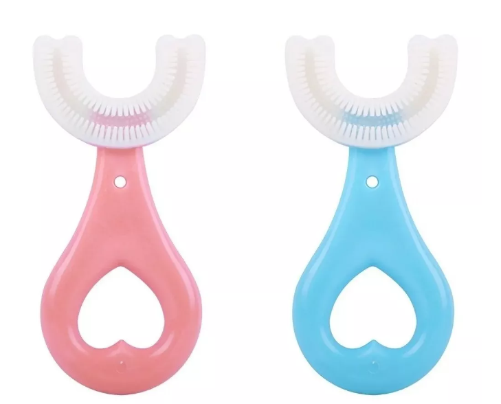 Cepillo Dientes Niñ@s Forma U en Silicon - Rosa: Rosa, Azul: zul